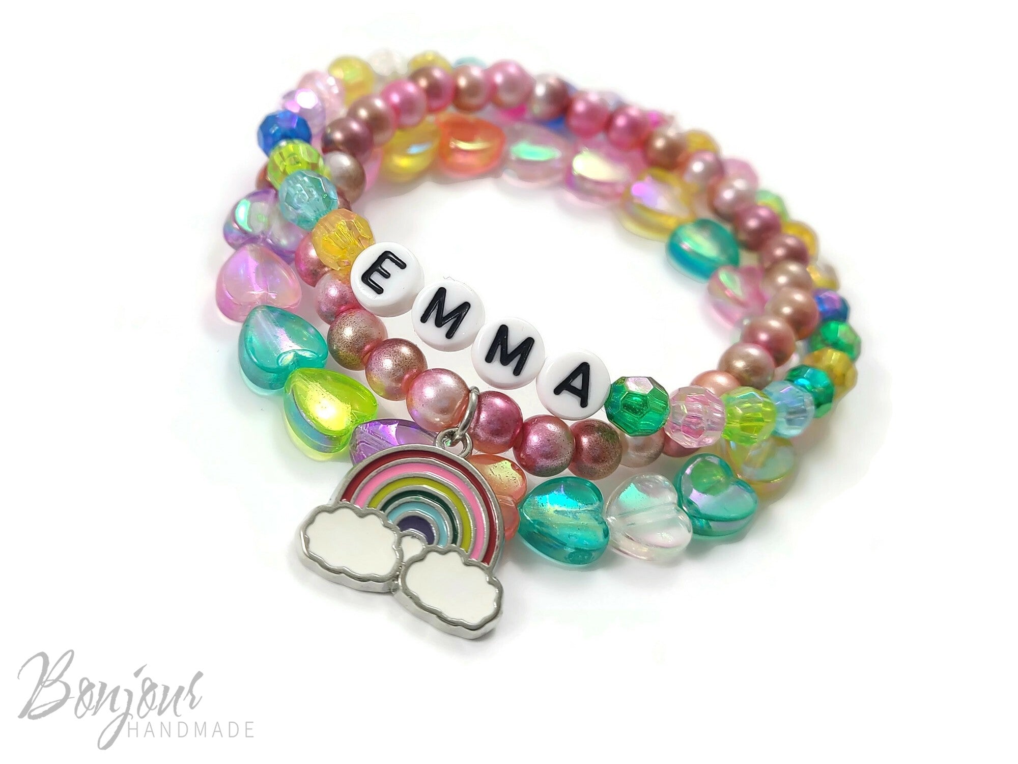 Personalized rainbow bracelets - How to make