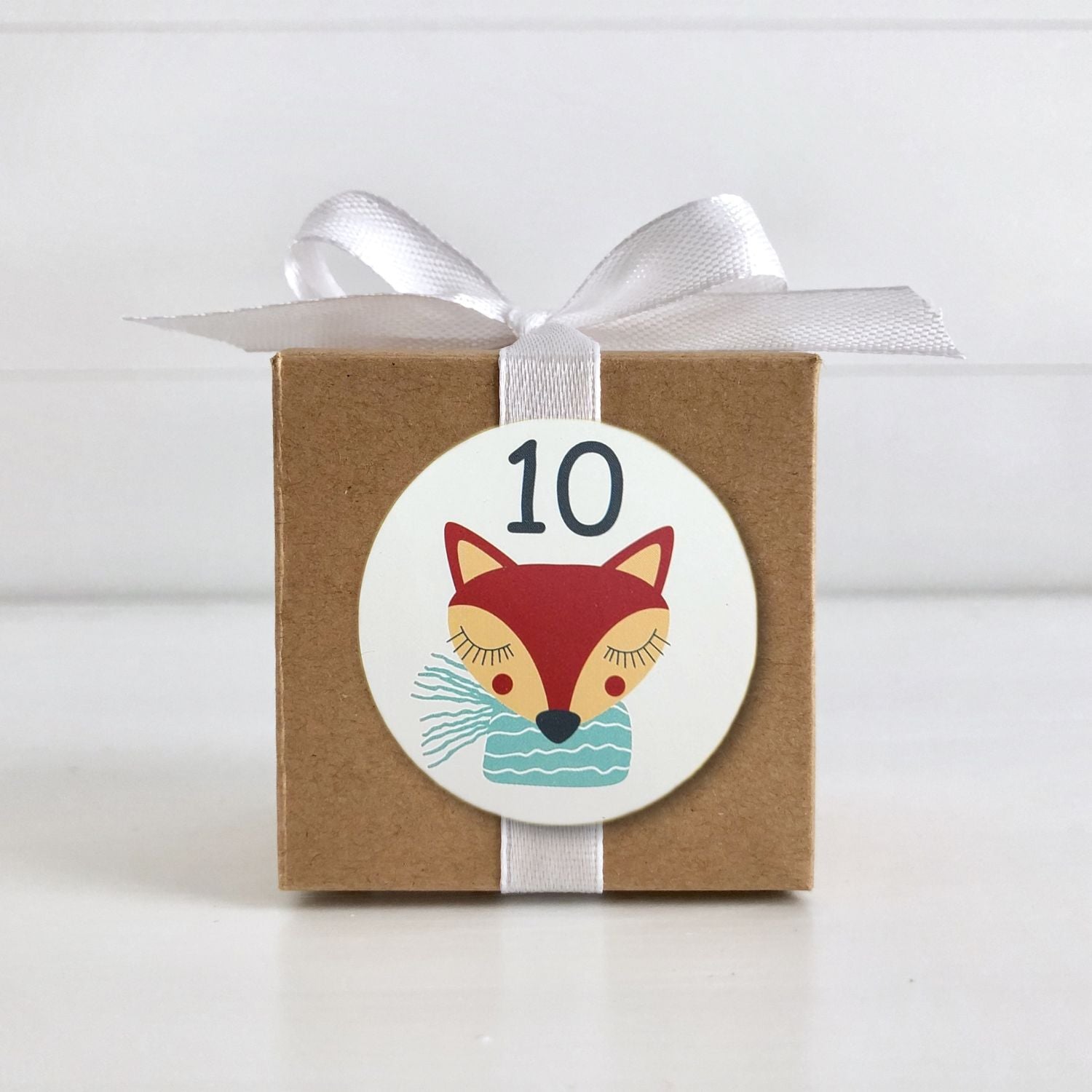 Whimsical Christmas Advent Countdown Stickers