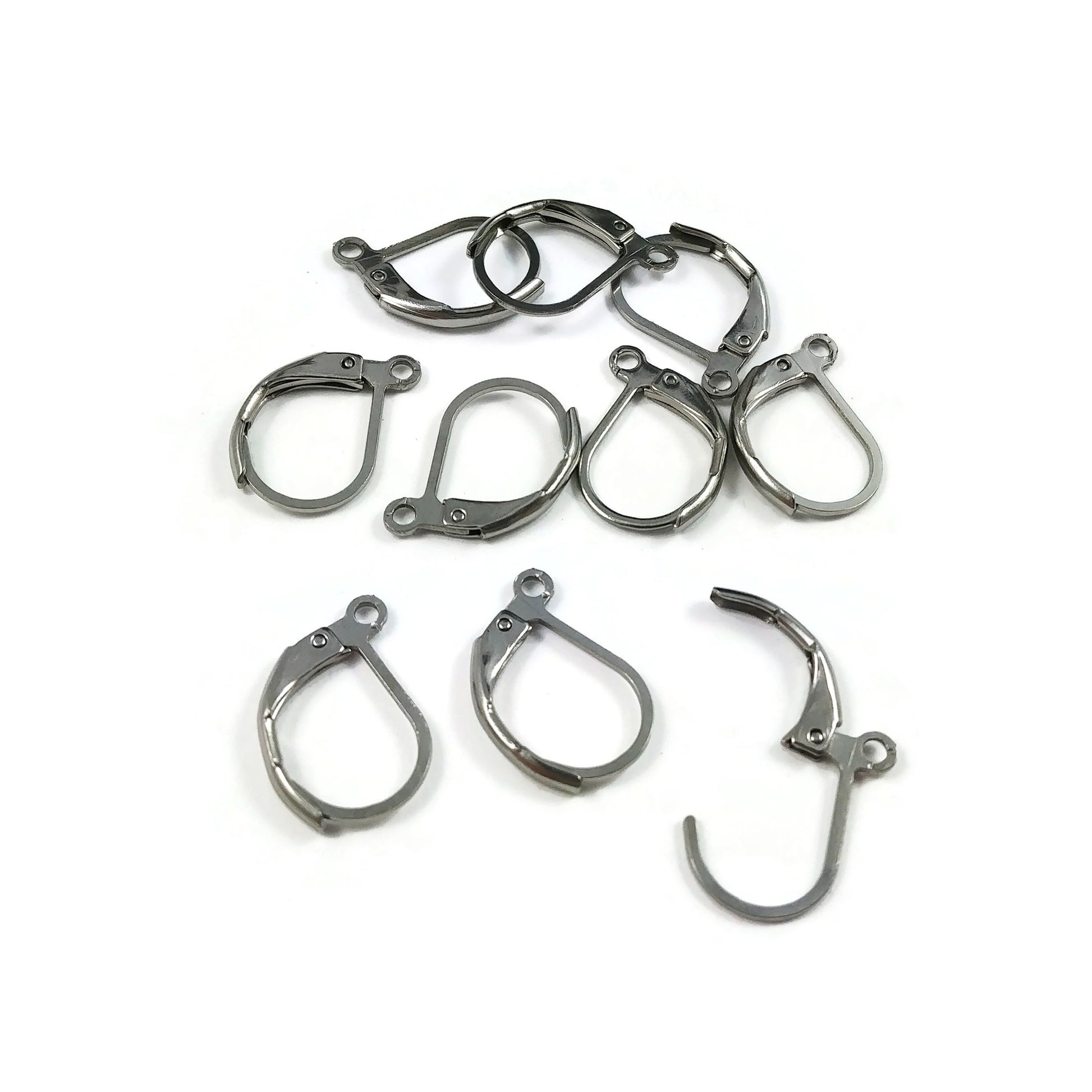 Crochets pour boucle d'oreille en acier inoxydable hypoallergénique