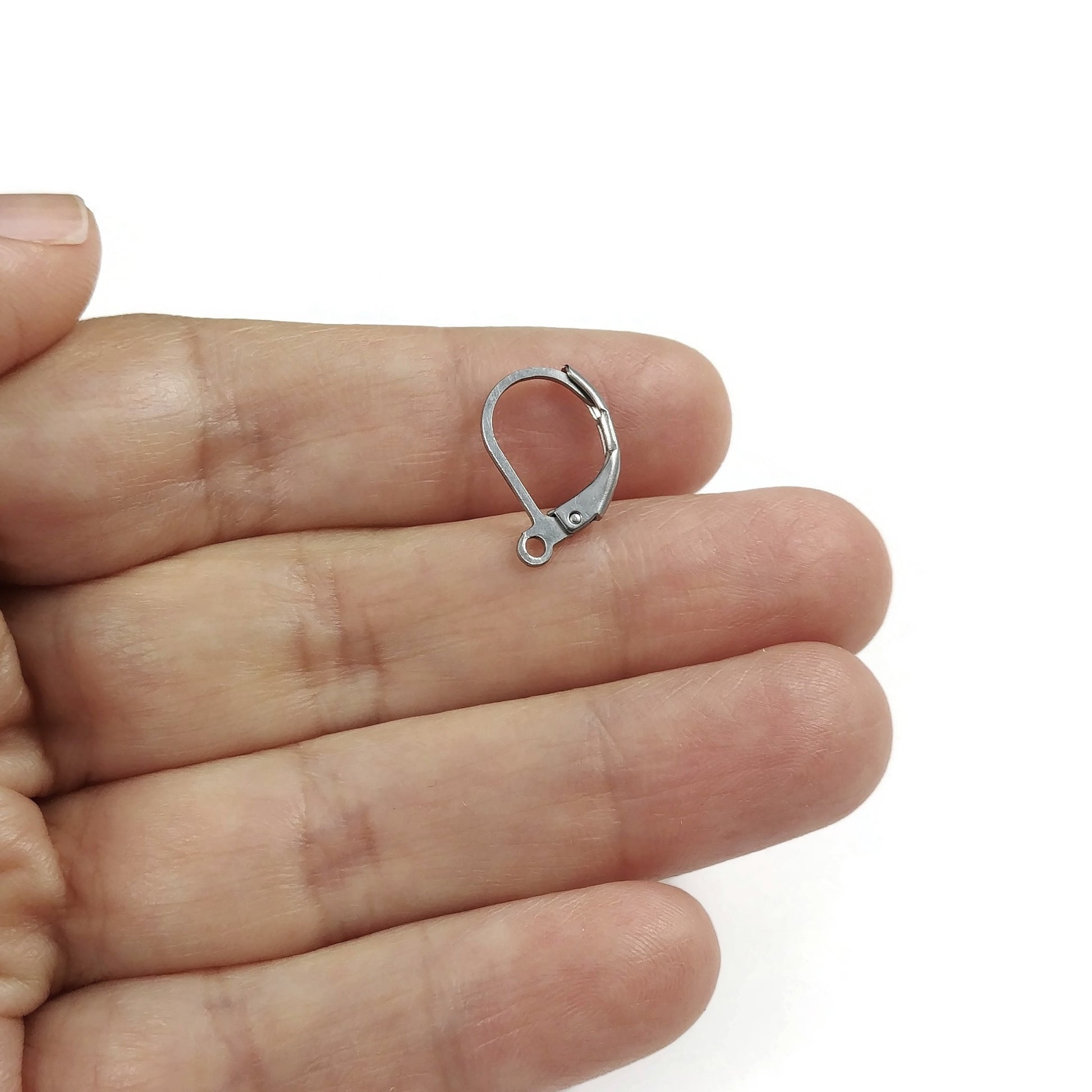 Crochets pour boucle d'oreille en acier inoxydable hypoallergénique