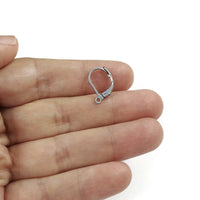 Crochets pour boucle d'oreille en acier inoxydable hypoallergénique