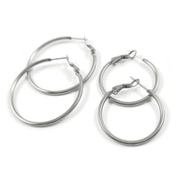Stainless steel hoops - Nickel free, lead free and cadmium free earwire