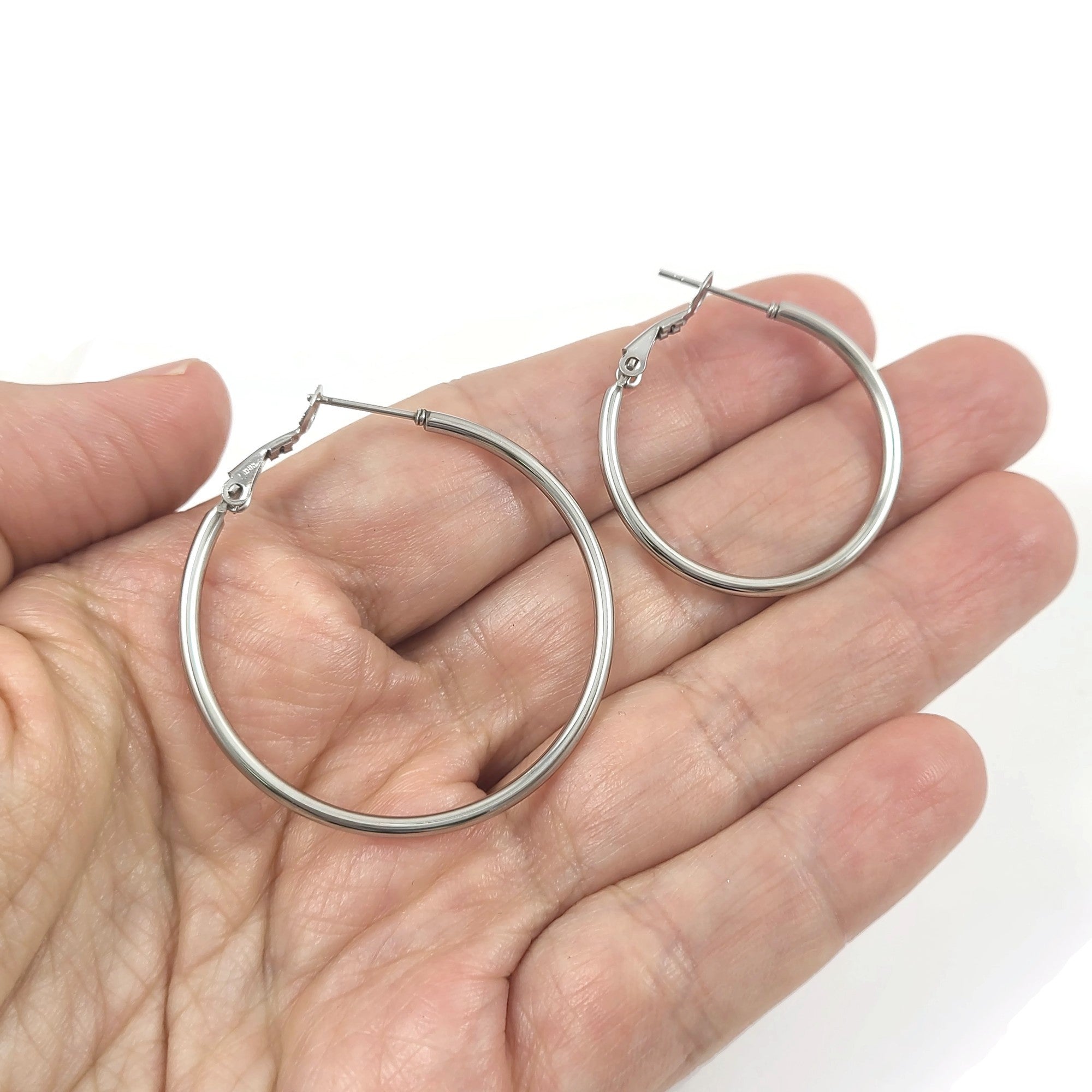 Anneaux de 30mm en acier inoxydable - Sans nickel, sans plomb et sans cadmium