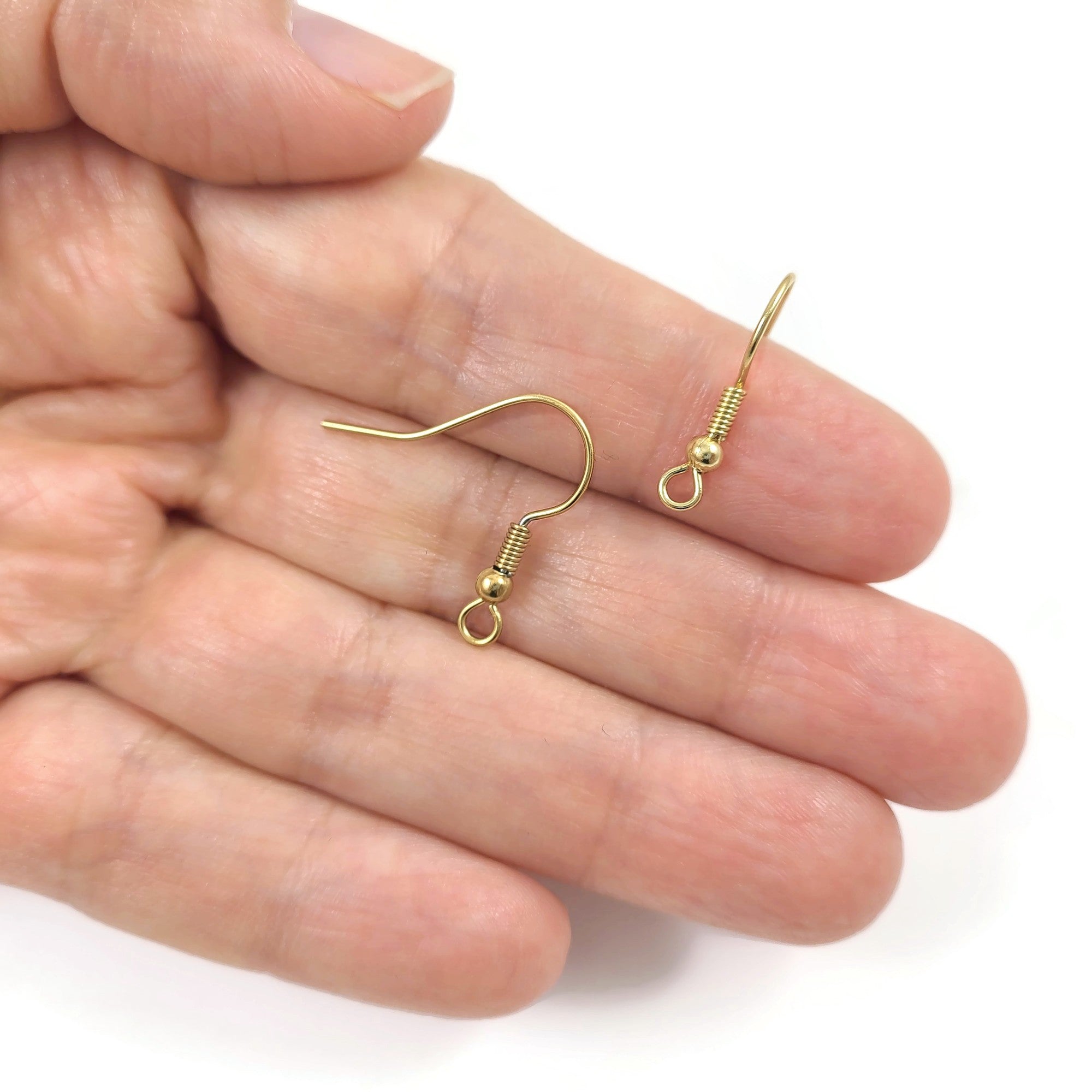 10 pièces (5 paires) crochets pour boucle d'oreille en acier inoxydable or