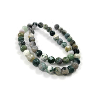 Natural Tree Agate Round Beads Strands 6 or 8mm