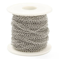 5m (16.4 feet) stainless steel soldered curb chain