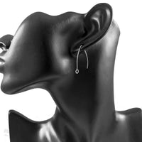 10 Stainless Steel Marquis earring hooks 26x15mm