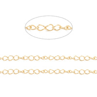 Chaîne gourmette en acier inoxydable doré 3x4mm soudée