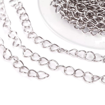 5m (16.4 feet) stainless steel soldered curb chain