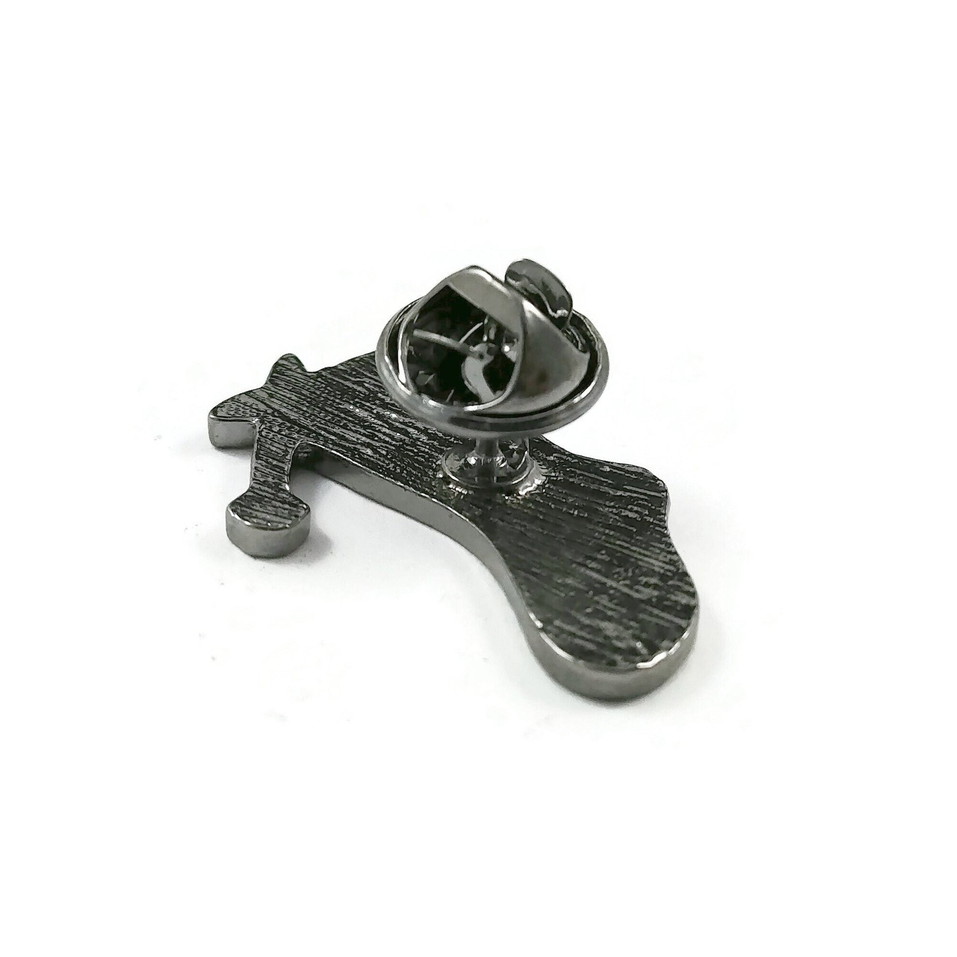 Sock enamel pin, Knit lover brooch, Knitter badge gift, Knitting needles lapel pin