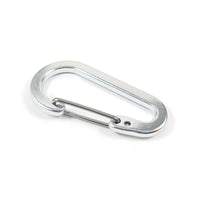 Large carabiner, Aluminum silver clasp, Bag charm, Bottle clip & key fob findings