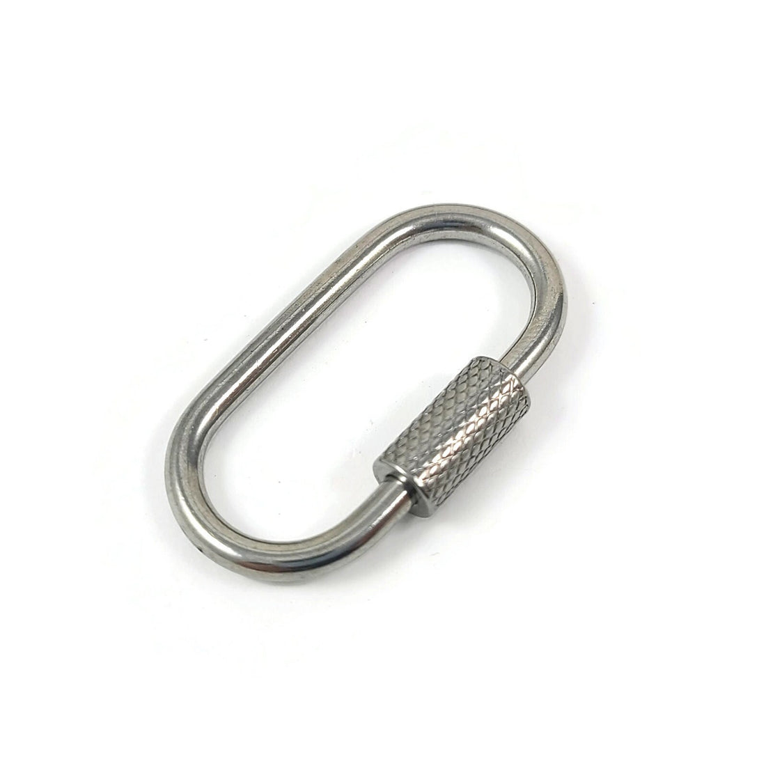 Stainless steel carabiner, Cute little clasp, Charm or connector necklace making, Bottle clip & key fob findings