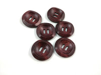 Bouton de bois marron foncé de 3cm - ensemble de 6 boutons en bois naturel