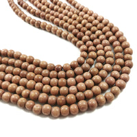 Rosewood beads 4, 5, 6, 8 or 10mm - Natural Mala Wooden Beads