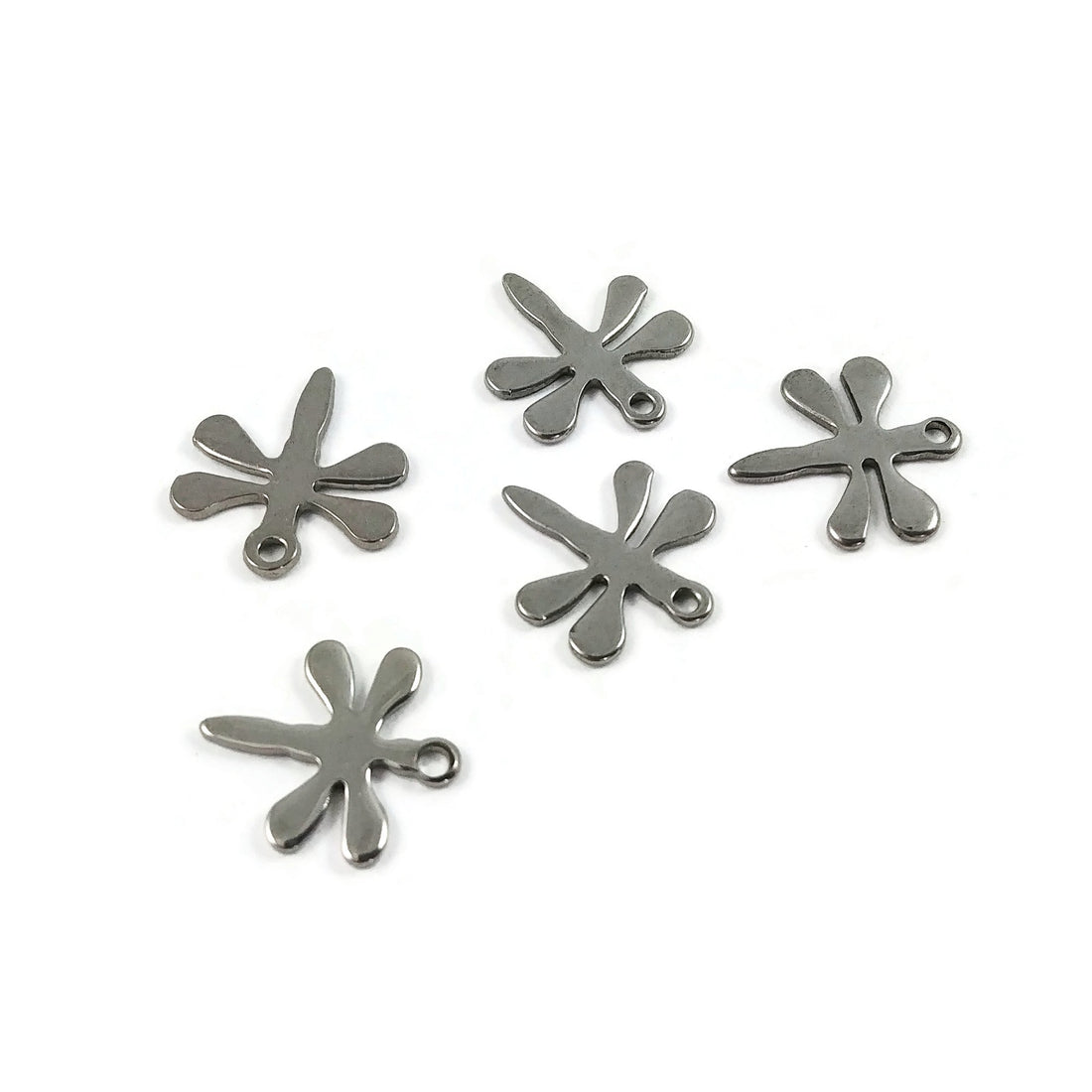 5 Dragongly charms stainless steel hypoallergenic charms