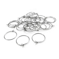 30 Surgical stainless steel hoops - 5 size available