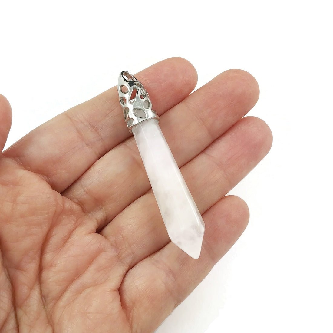Pendentif en quartz naturel