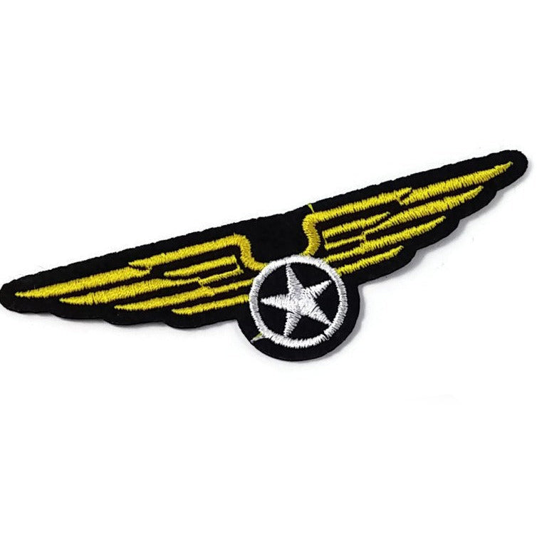 Aviator wings embroidery iron on patch