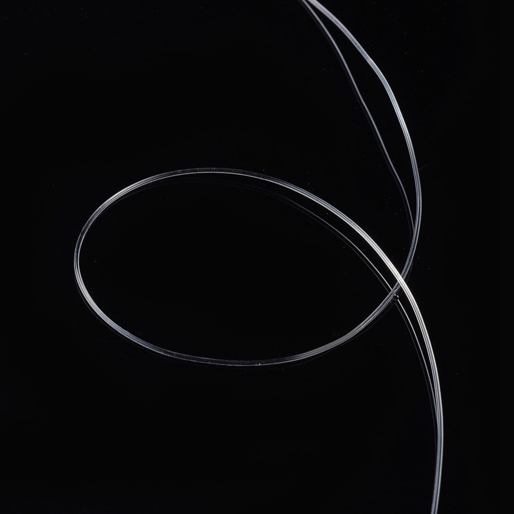 Cordon élastique, cordon extensible pour bracelets, fil à perler transparent et noir