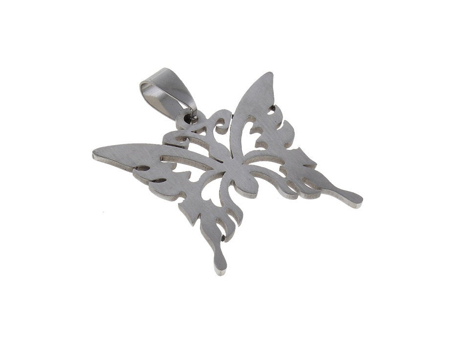 Butterfly pendant stainless steel hypoallergenic DIY necklace pendant