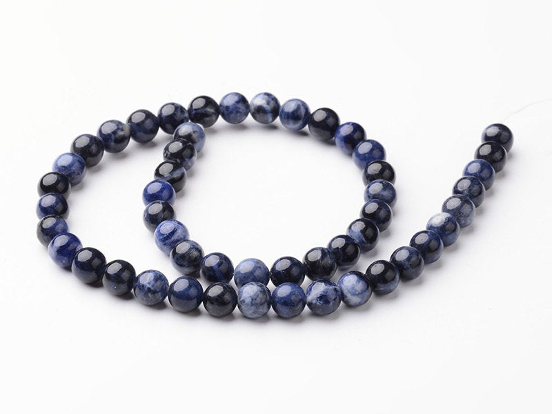 Natural Blue Sodalite Stone Beads Strands 4, 6 or 8mm Round