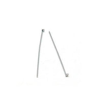 50 Stainless steel flat head pins - 30, 40 or 50mm - Hypoallergenic jewelry findings
