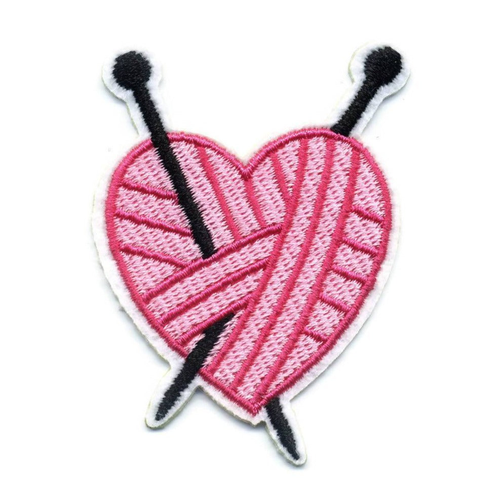 3 X Pink Heart Iron-on Patches, Embroidered Fabric Applique, Pink