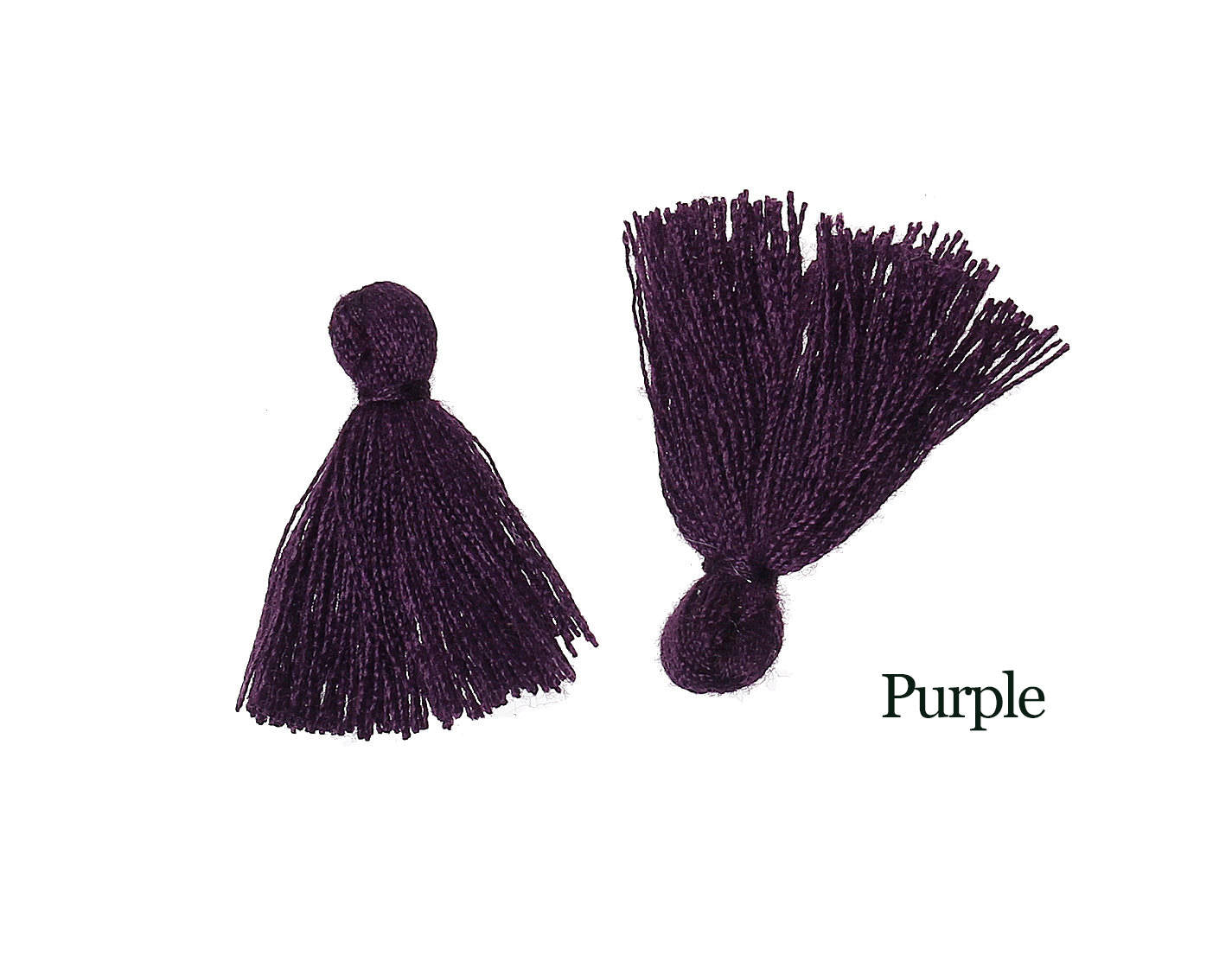 10 Boho Cotton Tassel 25-30mm long - Choose your colors