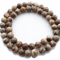 Natural Jasper Stone Beads Strands 4, 6 or 8mm Round