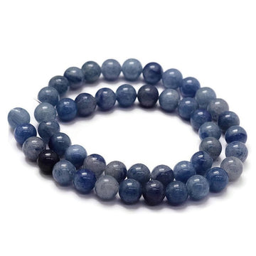 Blue Aventurine Round Stone Beads Strands 6 or 8mm