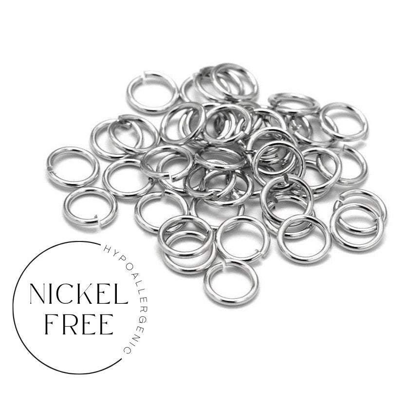 Anneau argent 5mm, 7mm - Sans nickel, sans plomb et sans cadmium - lot de 100pcs