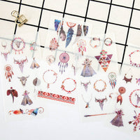 Dreamcatcher sticker pack - 6 sheets of boho stickers