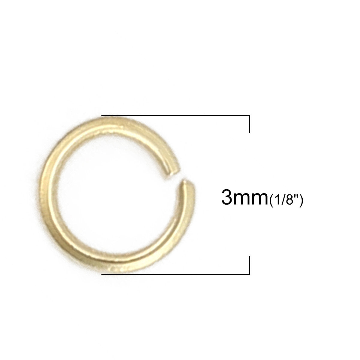 Stainless steel jump ring hypoallergenic gold jump ring 3, 4, 5 or 6mm - 200pcs
