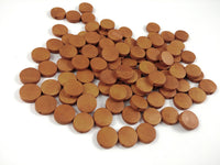 Wood Beads Flat Round 15mm - Choose your color