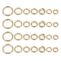18K gold plated jump ring - 4mm, 5mm, 6mm or 8mm - 50pcs stainless steel jumprings - Jewelry making findings