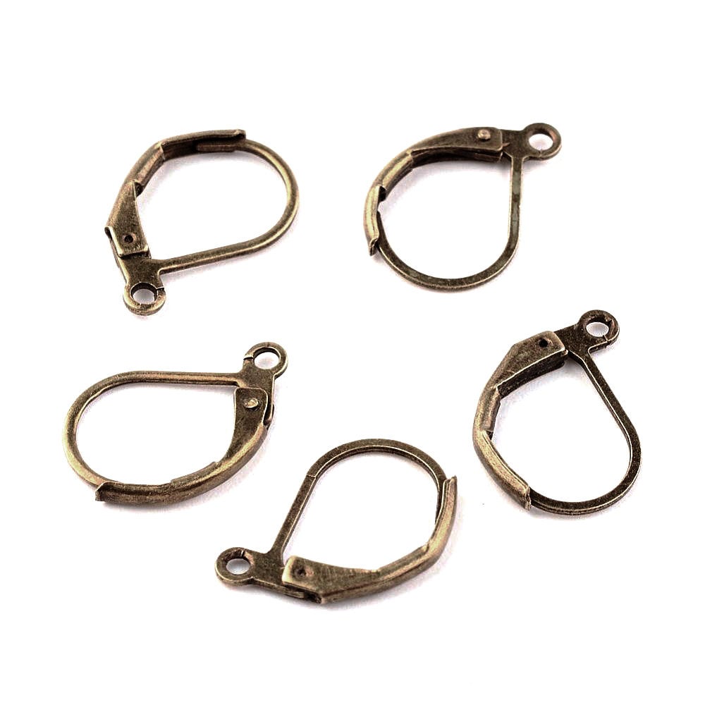 Lever back hoop earring hooks 10pcs (5 pairs) Nickel free, lead free and cadmium free