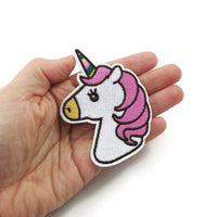 Big unicorn iron on patch, embroidered patch, sew on patch