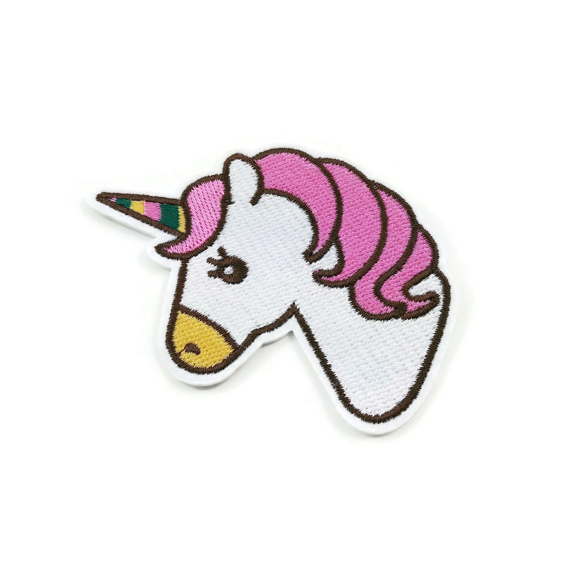 Big unicorn iron on patch, embroidered patch, sew on patch