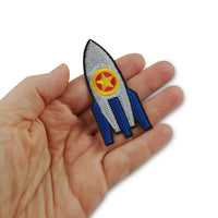 Rocket iron on patches, embroidered patch, sew on patch