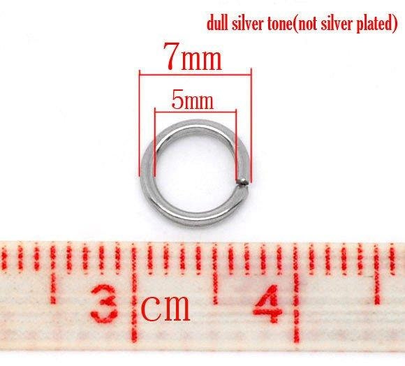 Stainless steel jump rings, Hypoallergenic silver jump ring, 3, 5, 6, 7 or 8mm, Jewelry findings