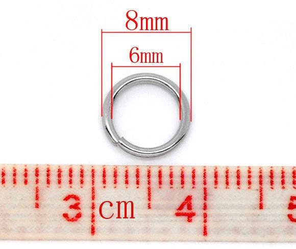 Stainless steel jump rings, Hypoallergenic silver jump ring, 3, 5, 6, 7 or 8mm, Jewelry findings