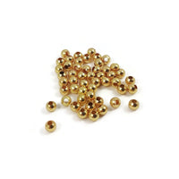 18K gold plated beads, Tiny spacer round beads, 2mm/2.5mm/3mm/4mm, Jewelry making nickel-free metal beads