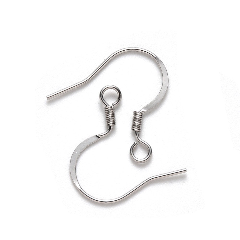 French Earrings Hook 10-20pcs Earring Settings Base Hoop Wire Jewelry  Making Kit