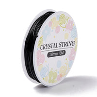 Elastic stretch cord, Stretchy string for bracelets, 0.5mm 0.6mm 0.8mm 1mm, Clear and black beading thread