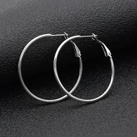30mm stainless steel hoops - Nickel free, lead free and cadmium free earwire