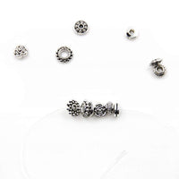 Silver metal spacer beads kit, 300pcs assorted tibetan styles, Hypoallergenic nickel free findings jewelry making