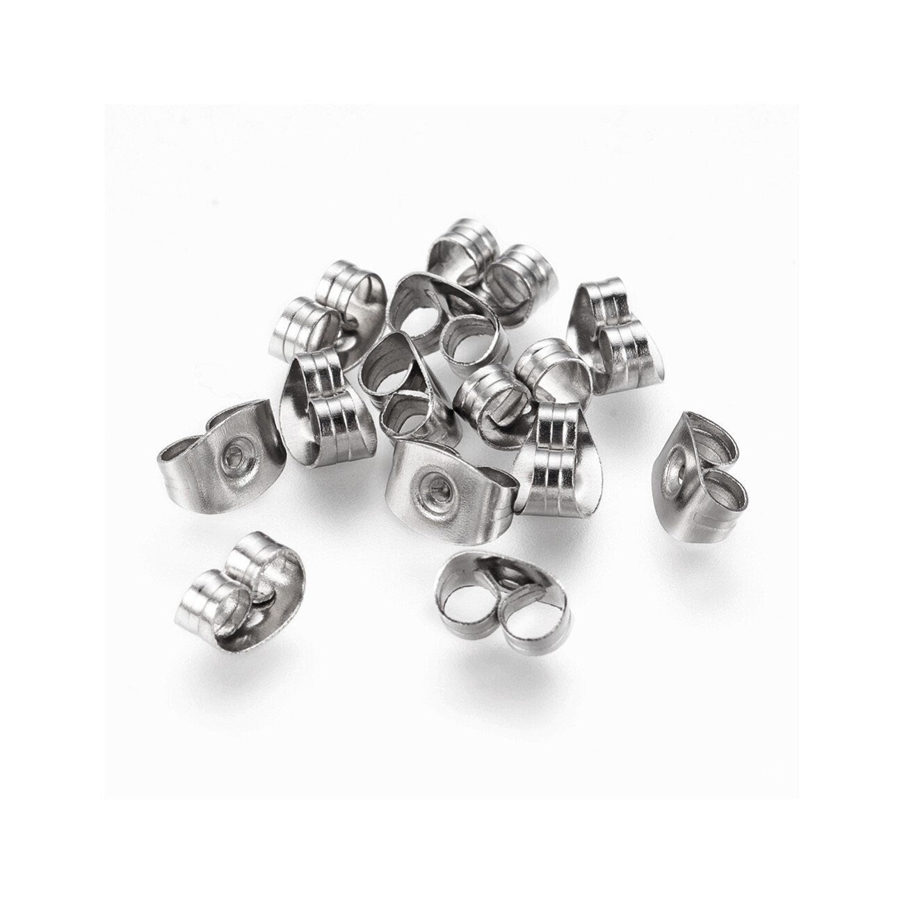 Stainless Steel Earring Clips 316 Stainless Steel Screw Back Clips
