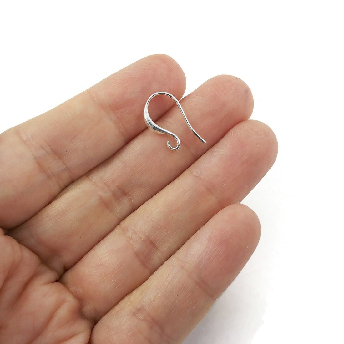 Nickel free earring hooks, Stainless steel ear wire, Gold and silver brass plated, Hypoallergenic jewelry making