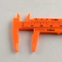 Plastic Vernier Caliper, Jewelry beads gauge measuring tool, Metric imperial scale ruler