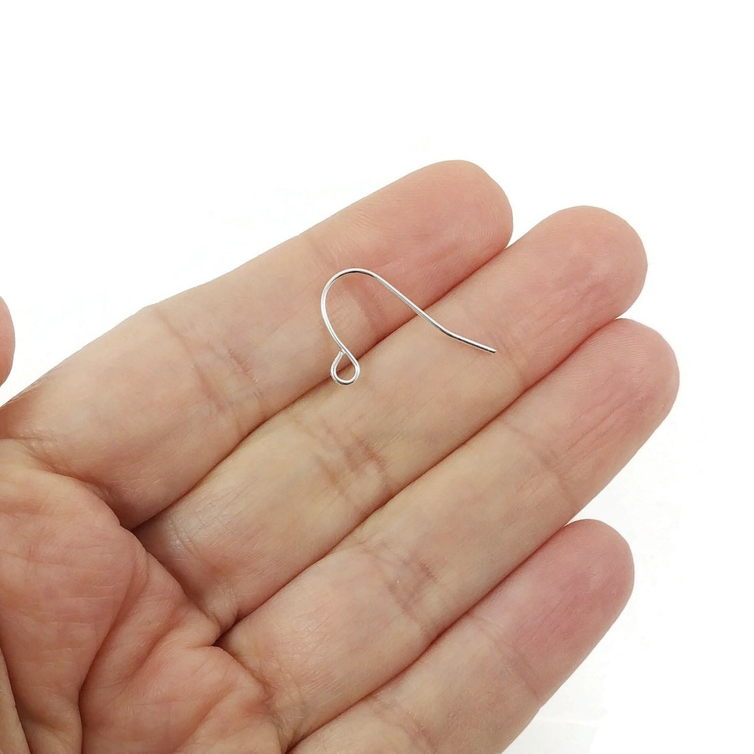 Hypoallergenic nickel free earring hooks, Silver plated iron ear wire, Earring findings for jewelry making